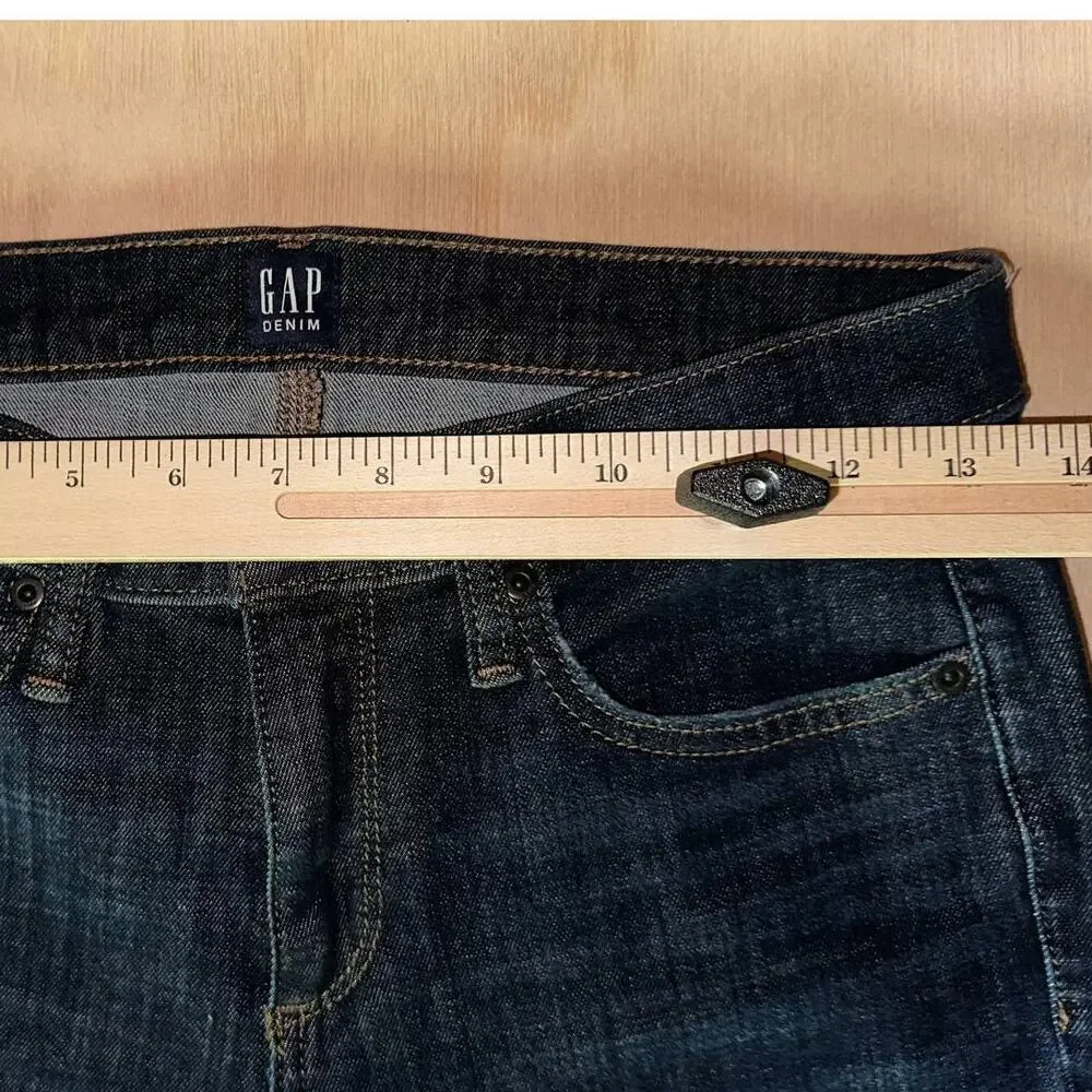Gap Denim‎ Jeans Womens Size 27R (26x28) True Skinny Dark Wash READ